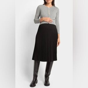 NWT Seraphine Gray and Black Midi Dress 4